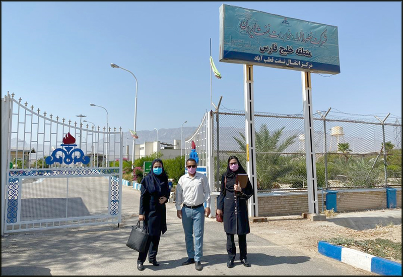 بازدید واحد HSE و کنترل عفونت بهداشت و درمان صنعت نفت منطقه هرمزگان