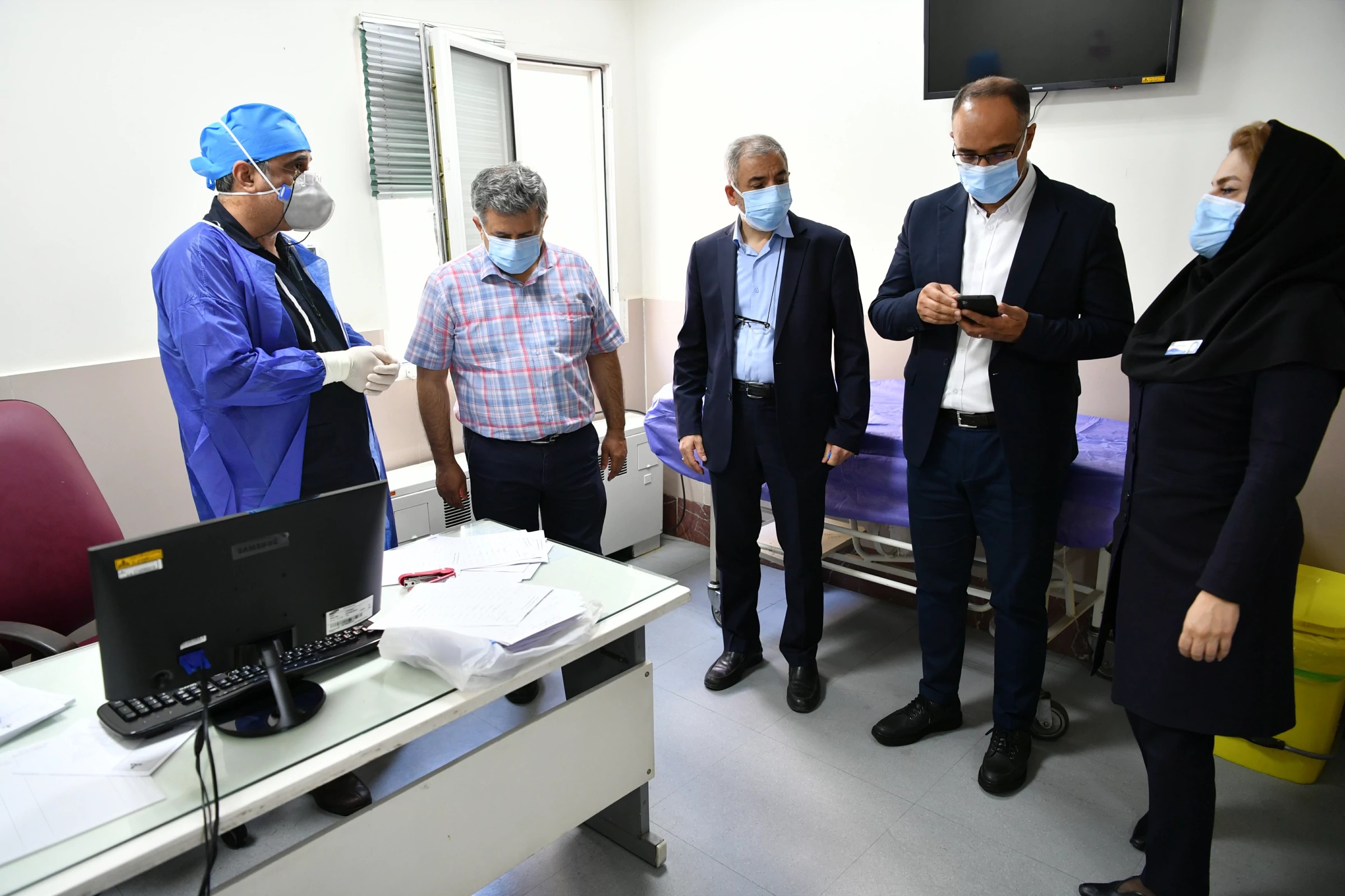 گزارش تصویری بازدید هیات مدیره از بیمارستان 8