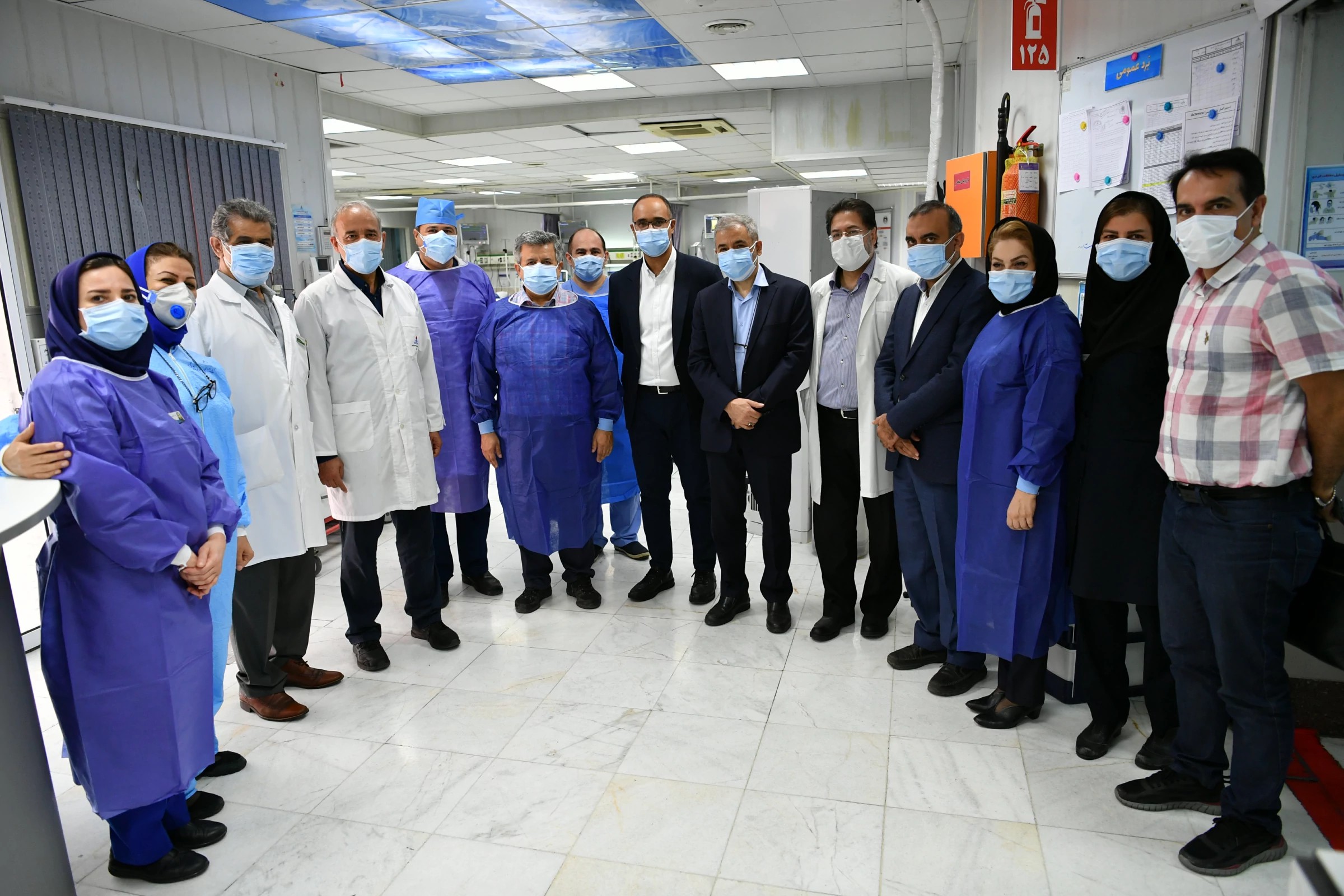 گزارش تصویری بازدید هیات مدیره از بیمارستان 19