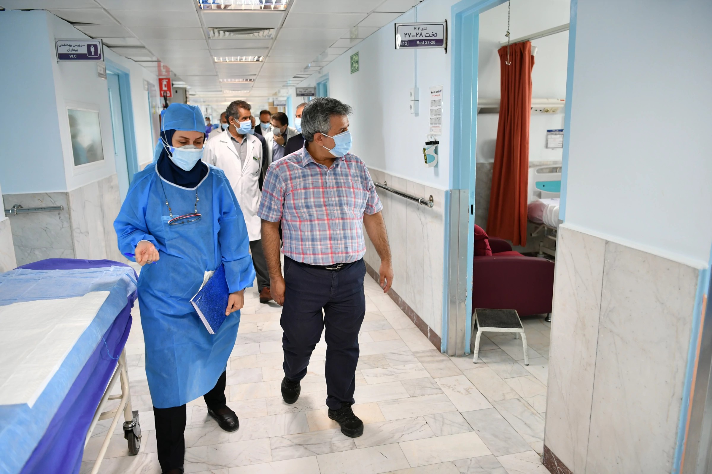 گزارش تصویری بازدید هیات مدیره از بیمارستان 25