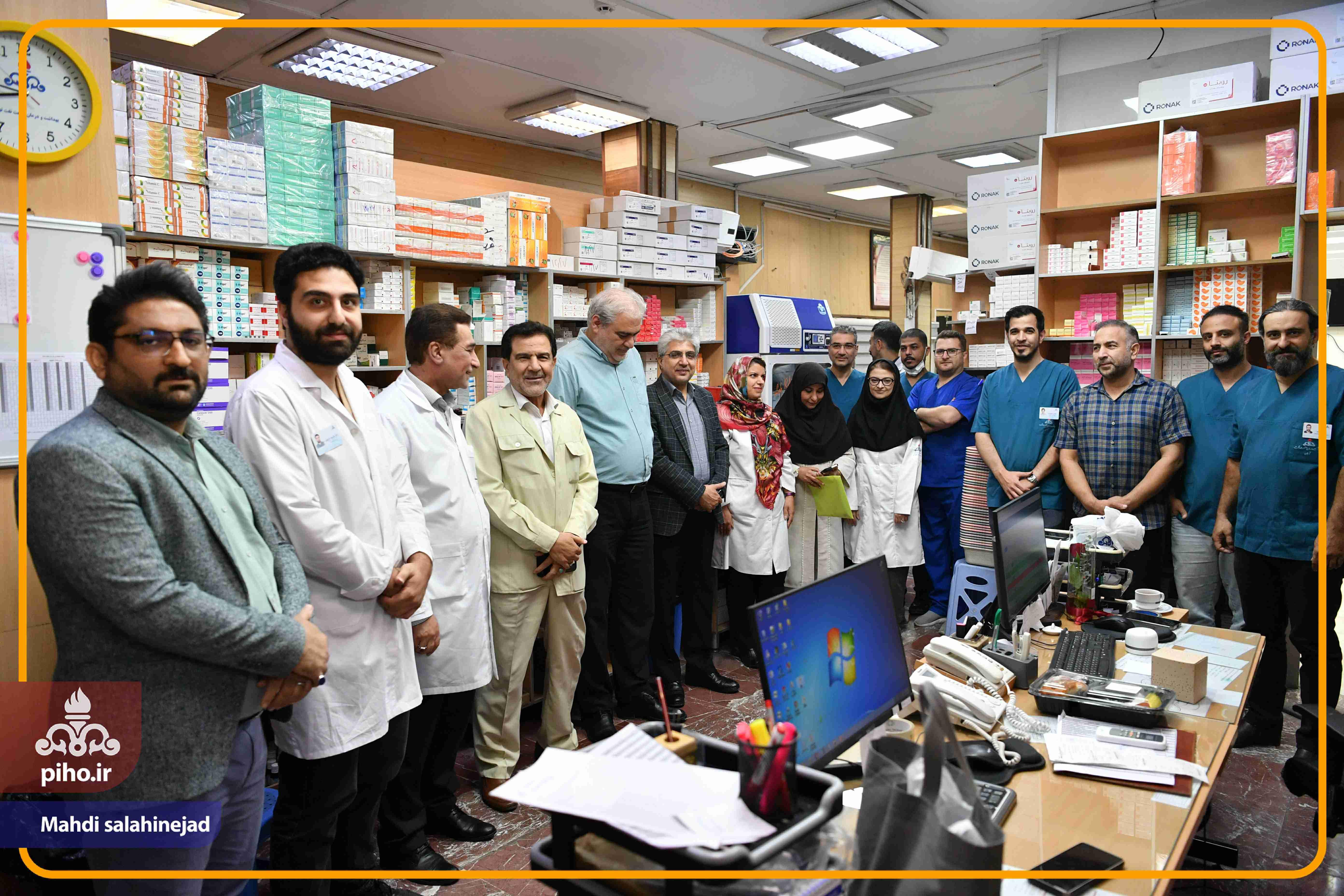 بازدید دکتر شجاع بیمارستان تهران 94