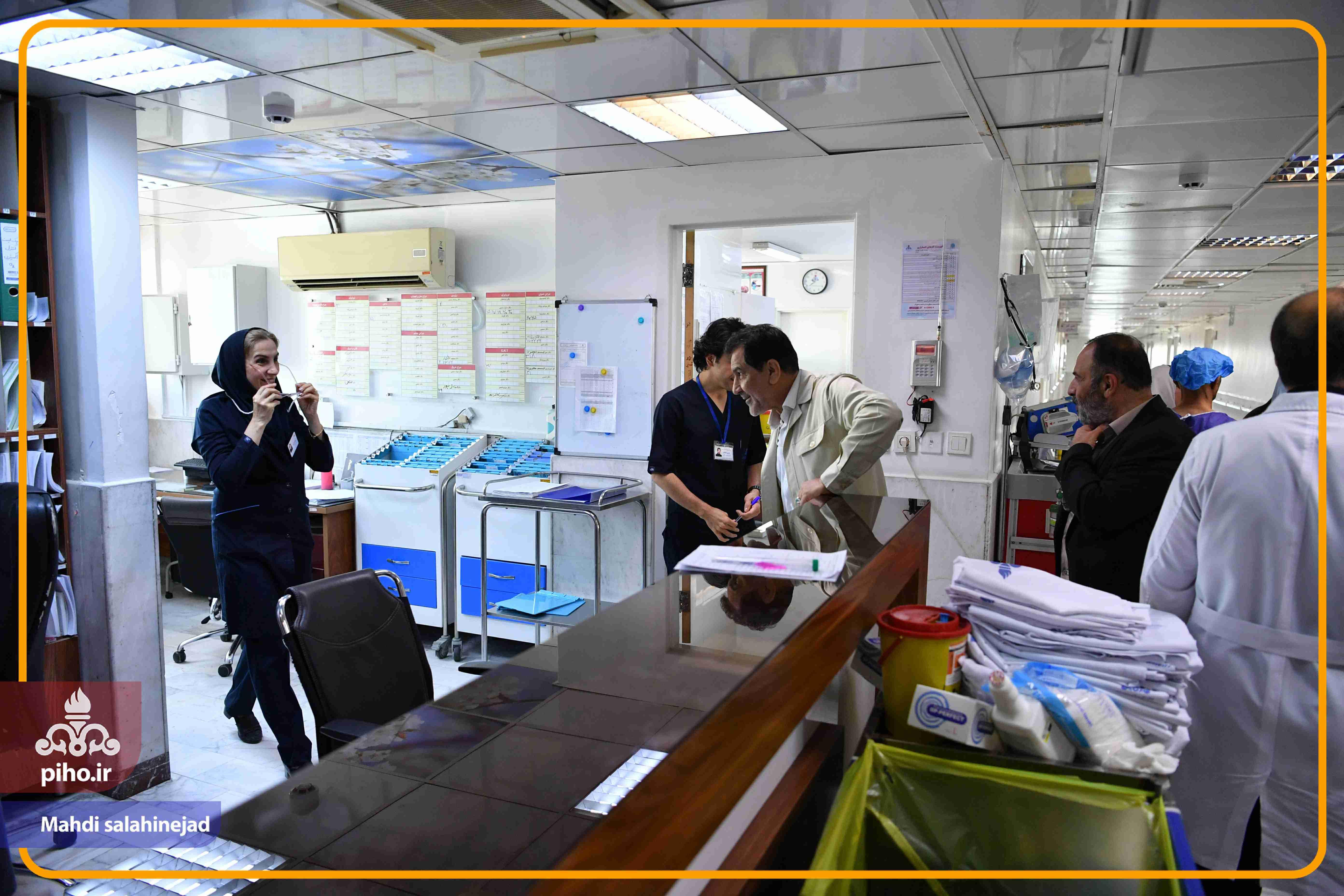 بازدید دکتر شجاع بیمارستان تهران 62