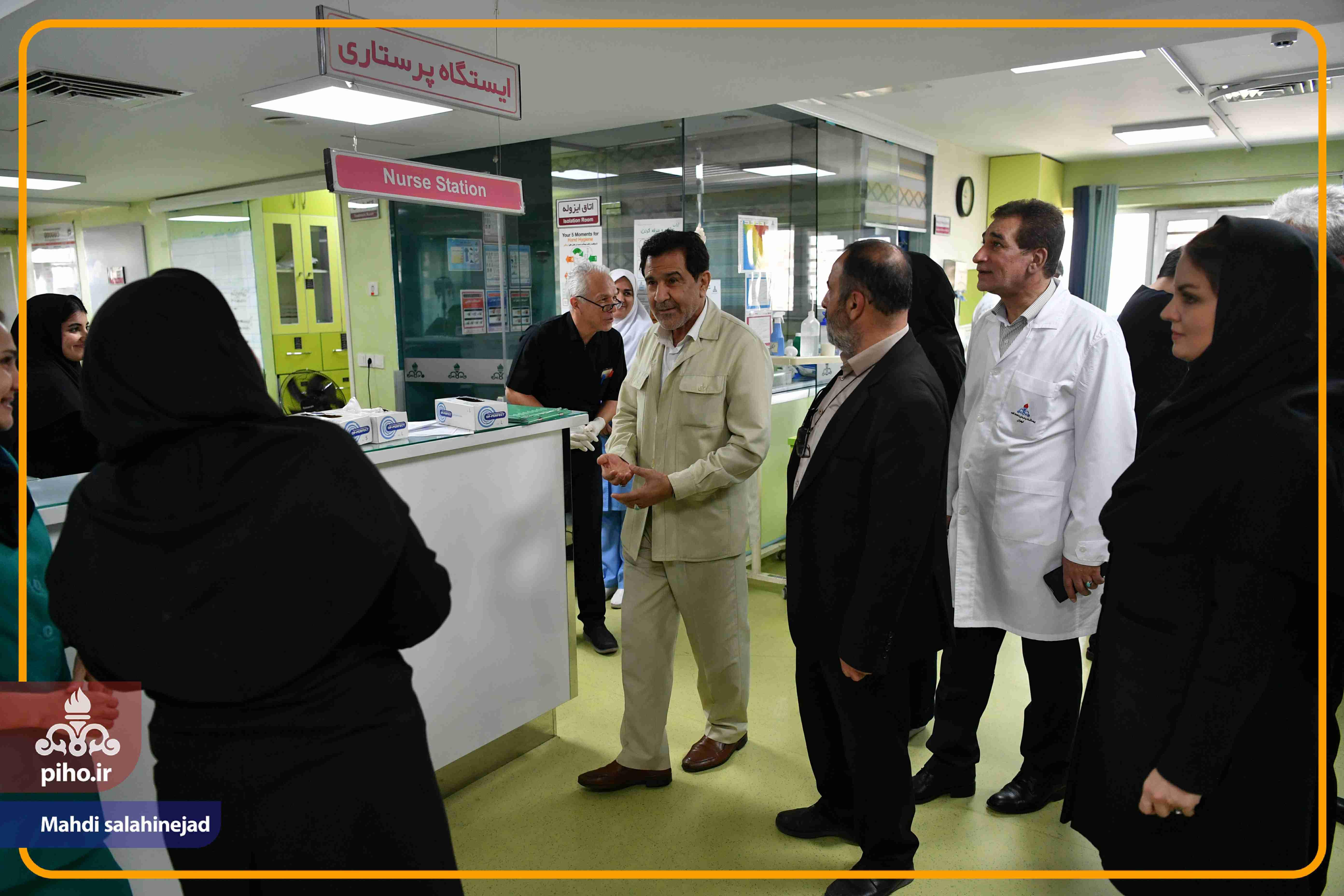 بازدید دکتر شجاع بیمارستان تهران 56