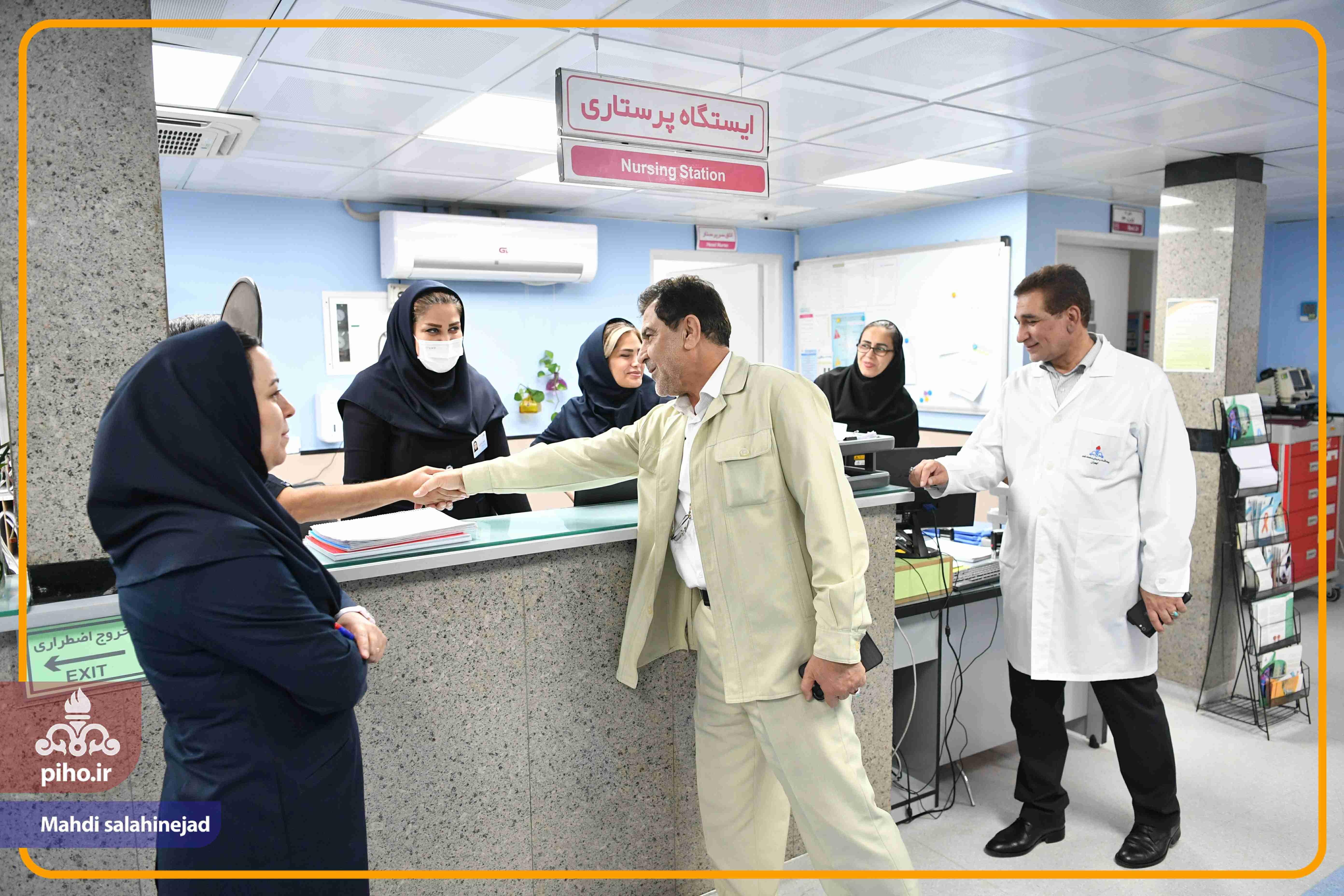 بازدید دکتر شجاع بیمارستان تهران 21