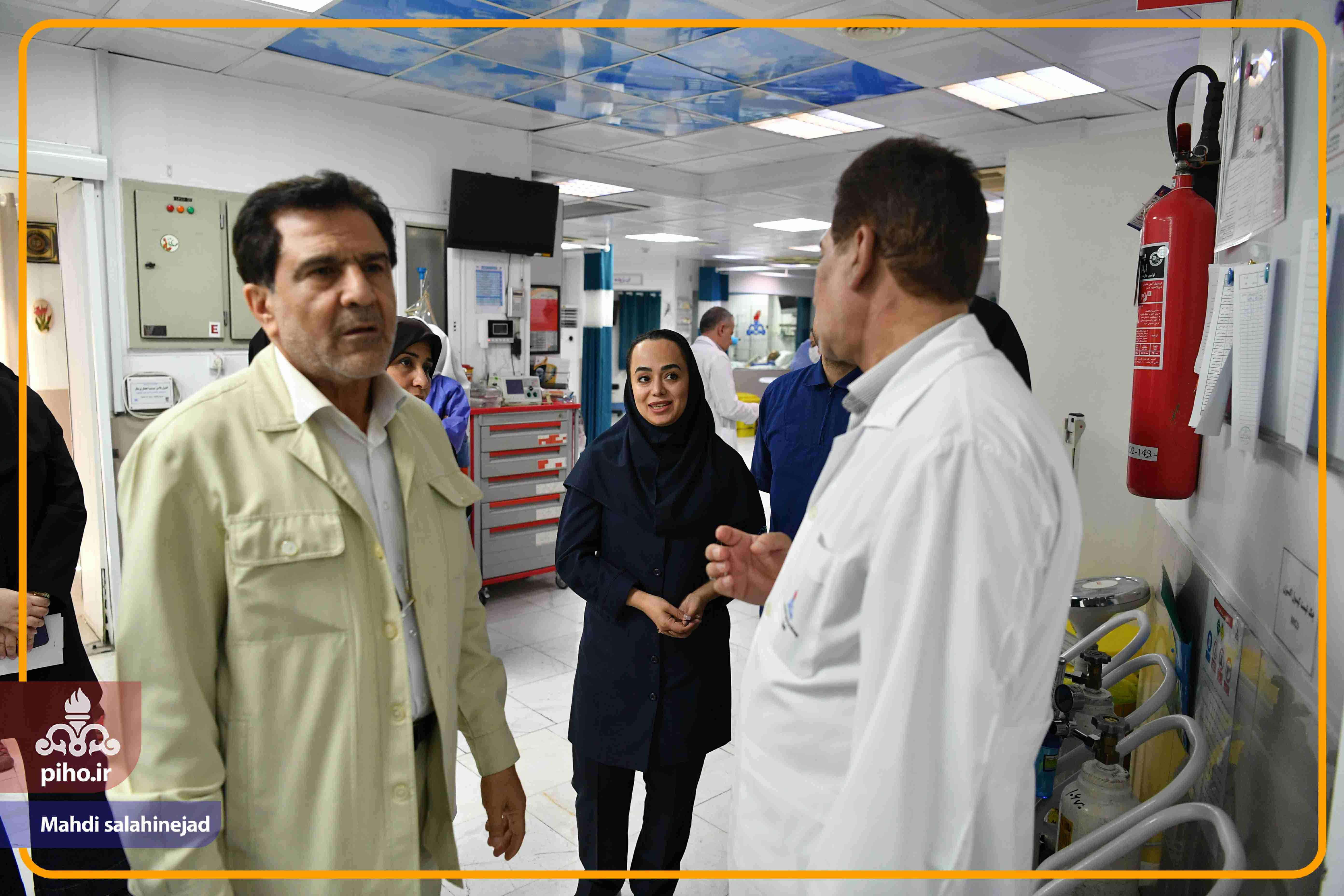 بازدید دکتر شجاع بیمارستان تهران 16