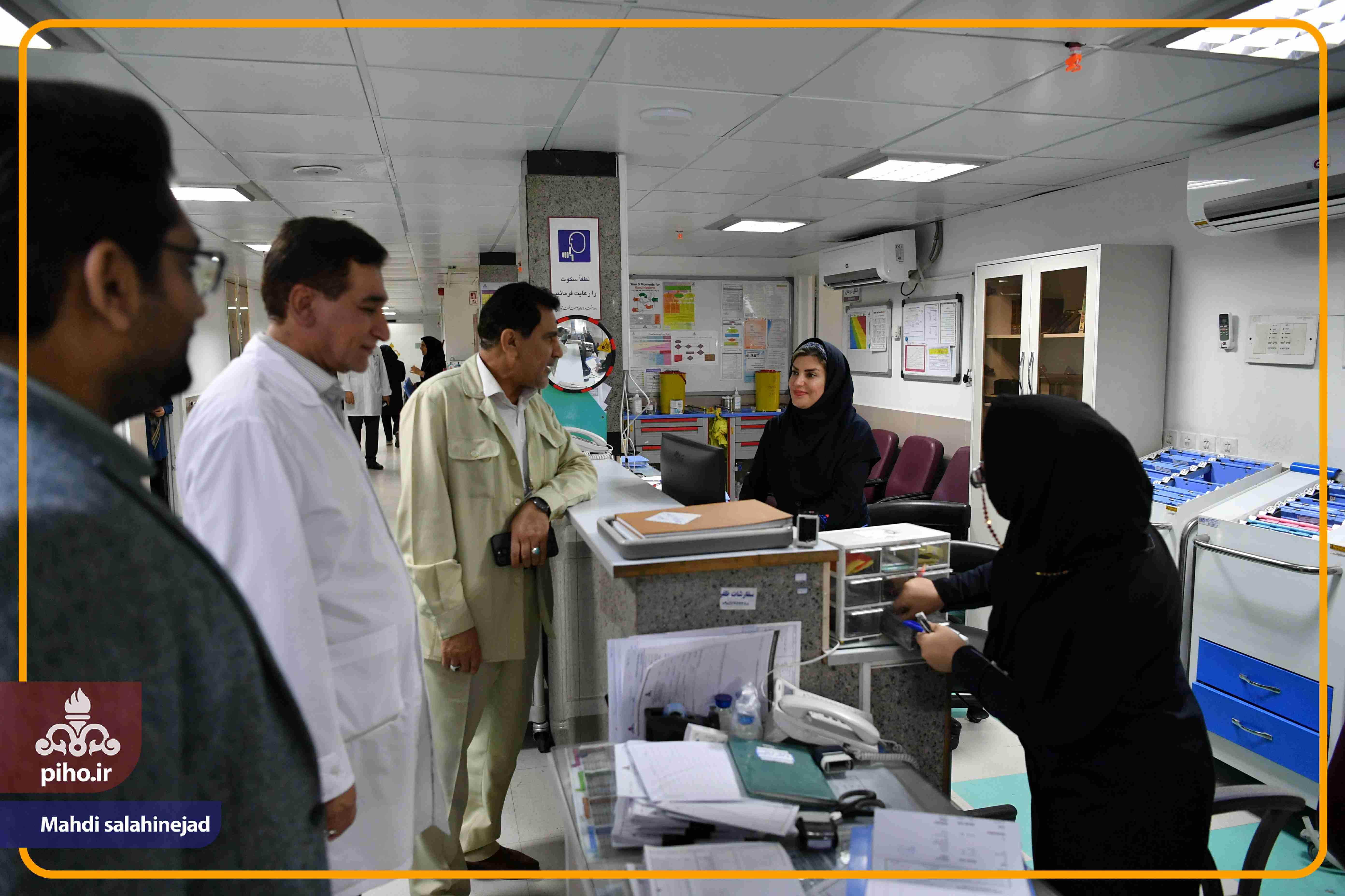 بازدید دکتر شجاع بیمارستان تهران 4