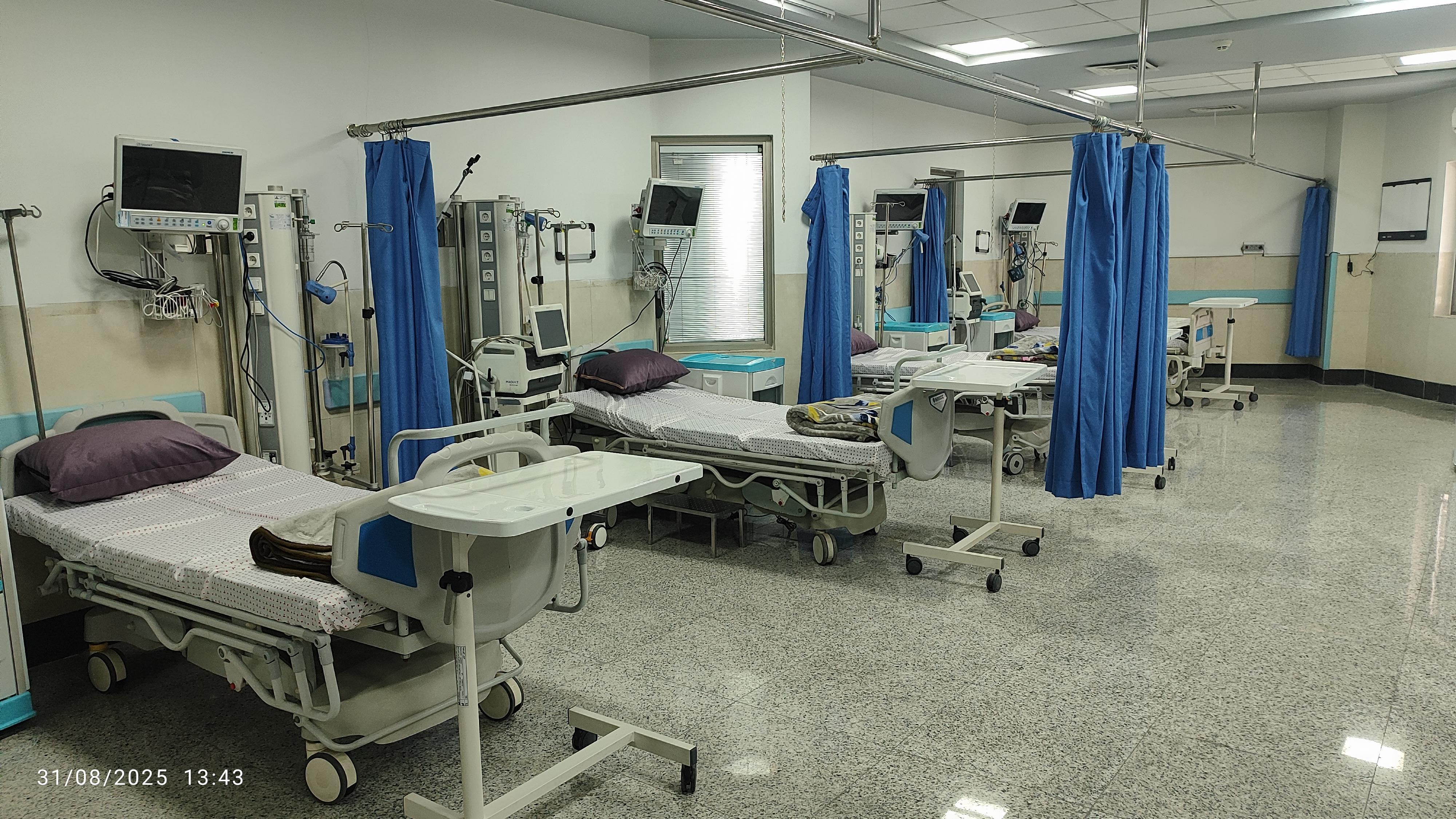 بخش مراقبت های ویژه (ICU) بیمارستان صنعت نفت آغاجاری  2