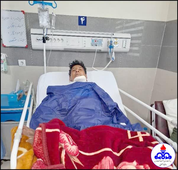نجات مصدوم حادثه رانندگی منطقه عملیاتی آغار به همت تیم بهداشت و درمان صنعت نفت فارس