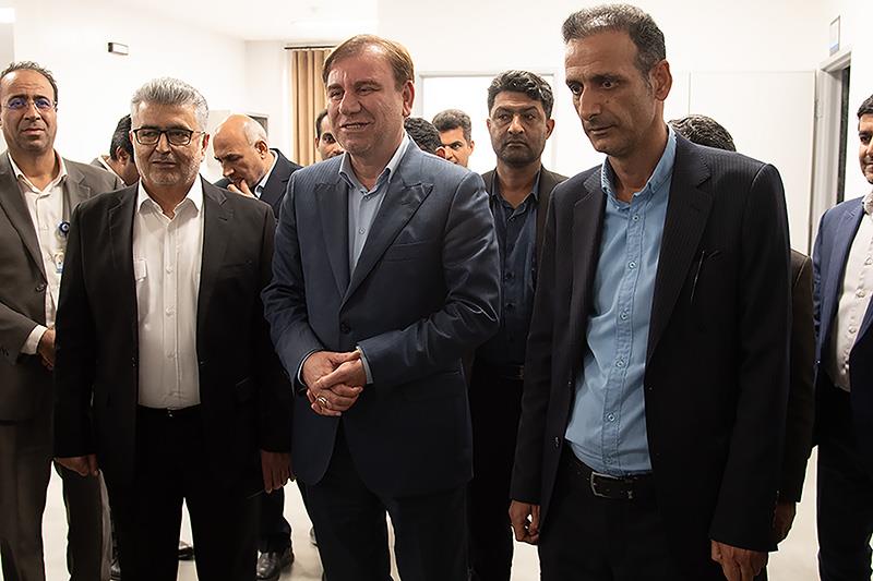 آیین بهربرداری از ساختمان آشپزخانه،اداری،سالن غذاخوری و لاندری بیمارستان توحید جم