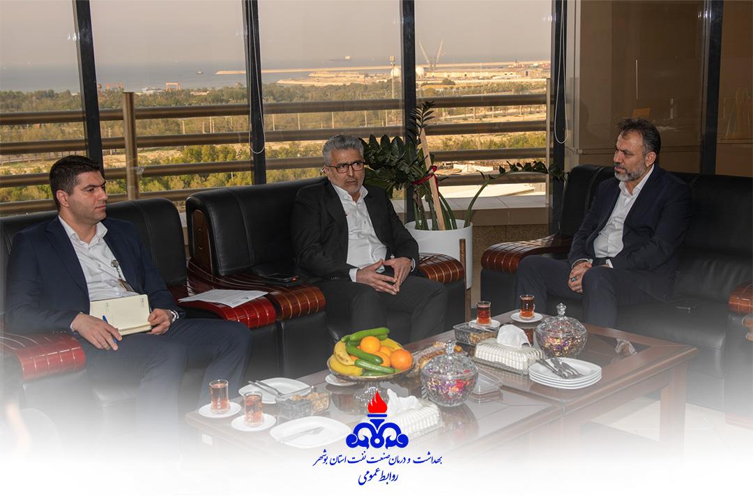 دیدار دکتر باقری با مدیرعامل پارس جنوبی