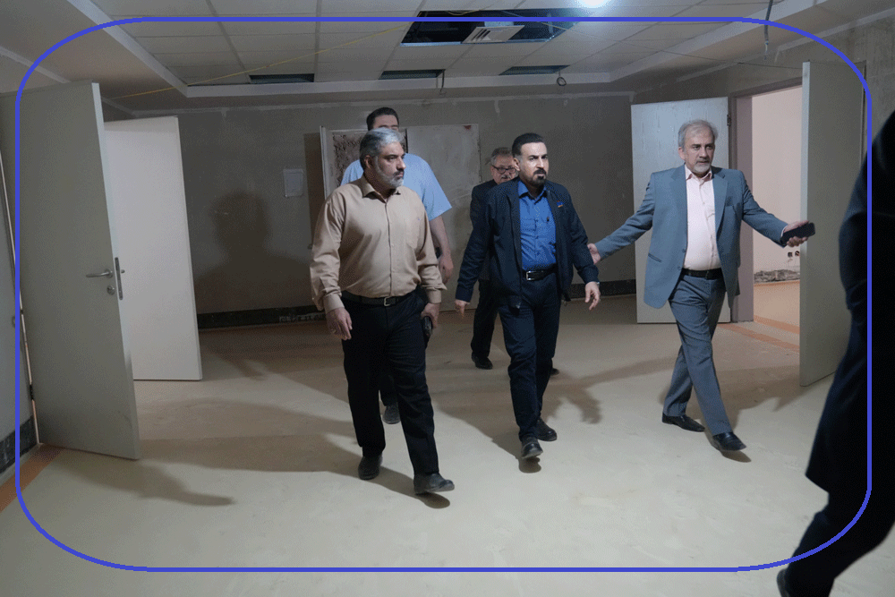 بازدید ابوحمزه و مدیرعامل پالایشگاه از پروژه بیمارستان جدید 13