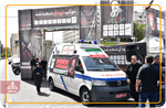 خدمت‌رسانی شبانه‌روزی بهداشت و درمان صنعت نفت در آیین تشییع شهید ایران