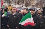 حضور کارکنان صنعت نفت تبریز در راهپیمایی ۲۲ بهمن و تجدید میثاق با آرمان‌های انقلاب اسلامی ایران