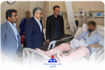 بازدید فرماندار جم از مصدومان حمله هوایی آمریکایی صهیونی به مناطق گردشگری