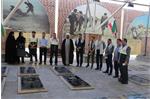 ادای احترام بسیجیان بهداشت و درمان صنعت نفت شمالغرب به مقام والای شهدا